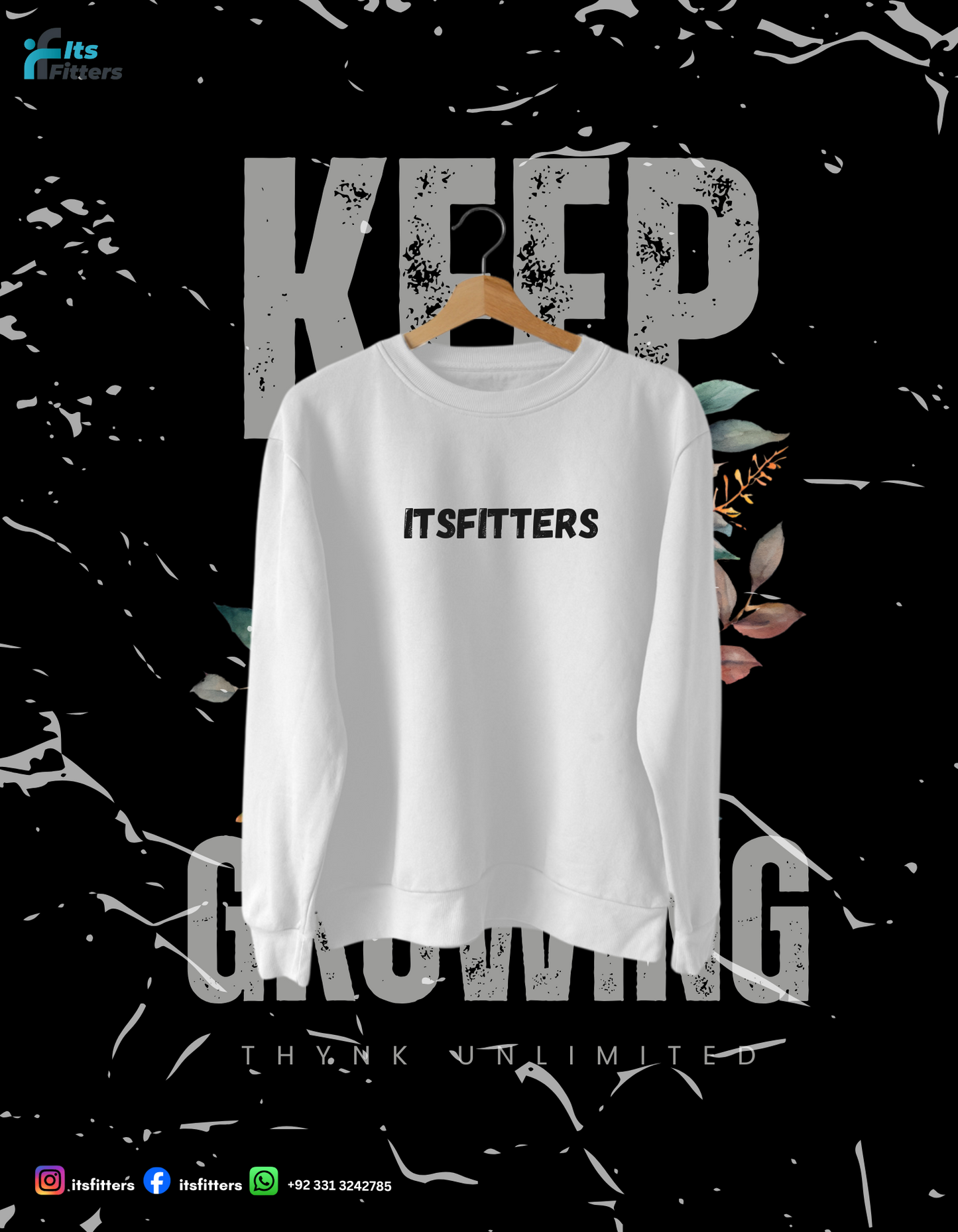 Keep Growing - Skull Bloom Sweatshirt