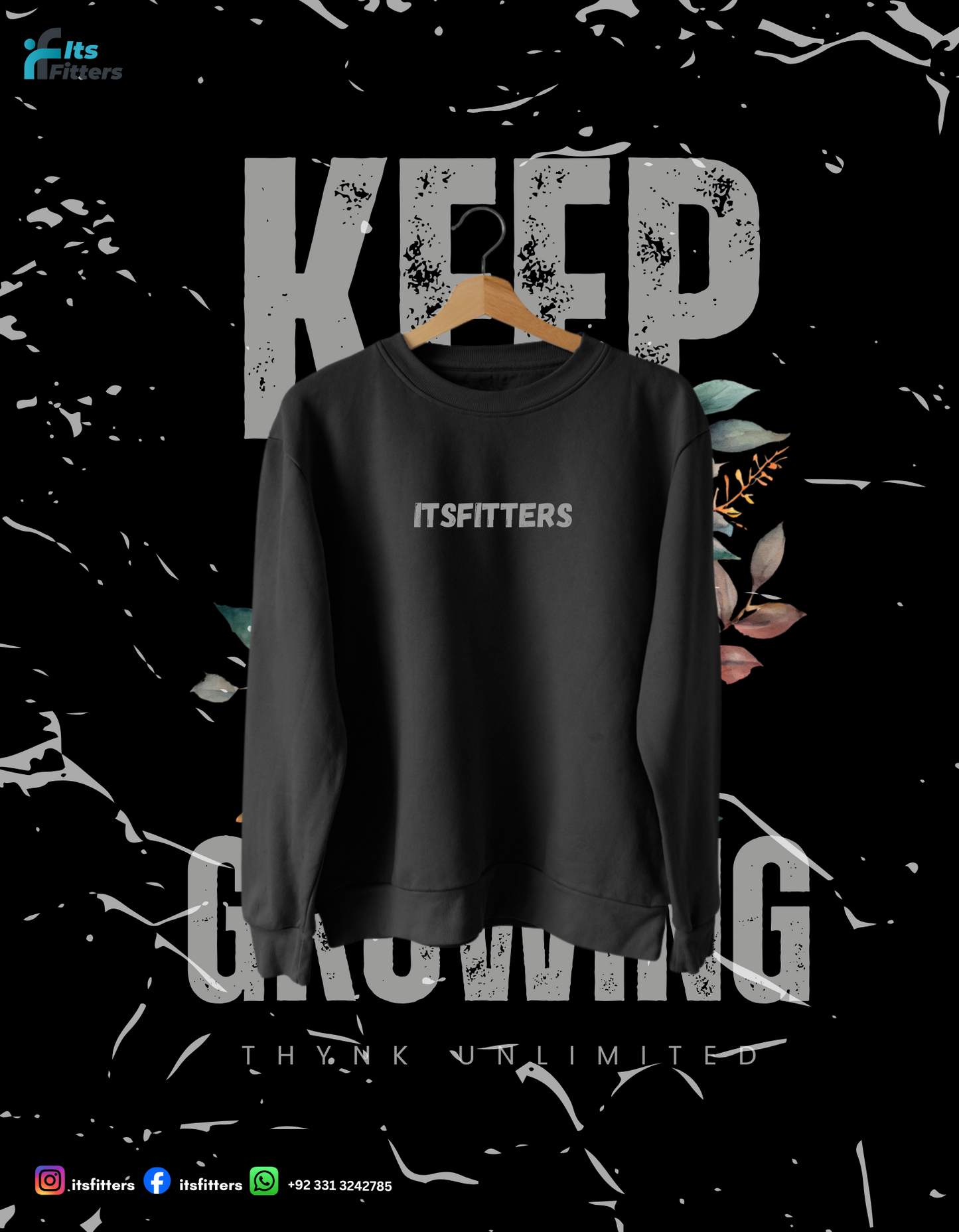 Keep Growing - Skull Bloom Sweatshirt